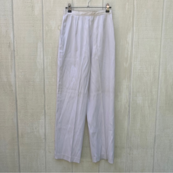 Lacoste Vintage Haymater Wide Leg White Trouser Pants Croc Emblem Late 70’s - Picture 8 of 10